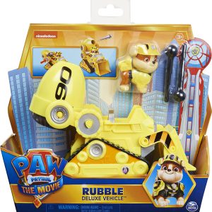 Paw Patrol The Movie, Veicolo Deluxe e personaggio Rubble, Spin Master 6060298