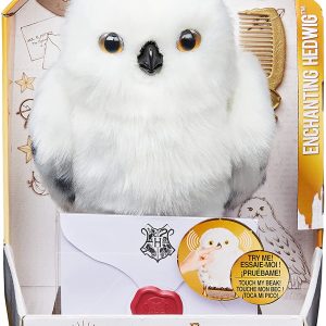 Harry Potter Civetta Edvige interattiva, la bocca, la testa e le ali si muovono, con 15 suoni,  Spin Master 6061829