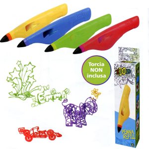 RICARICA - RECAMBIOS - RECHARGE - PENNA I DO 3D - IDO3D Gioco Vertical Deluxe Design Studio, Set 1 Penna color giallo - 1 yellow -  3D REFILL