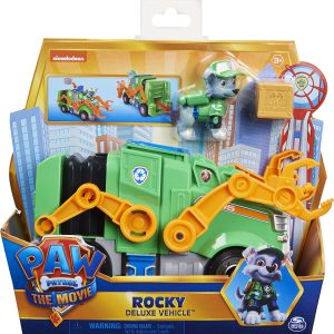 Paw Patrol The Movie, Veicolo Deluxe e personaggio Rocky, Spin Master 6060298