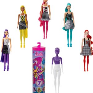 Barbie Color Reveal,  Bambola con 7 Sorprese, Assortimento Casuale,Mattel GTR94
