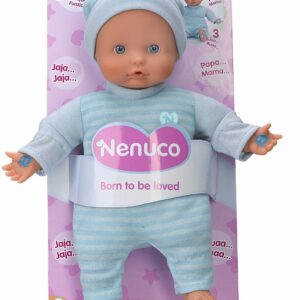 Nenuco - Bambola 3 funzioni nuovo modello : pigiama colore blu, (Famosa 700013382)