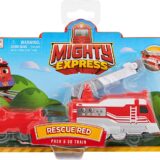 Mighty Express Trenino a spinta Red con vagone Merci, Spin Master 6060197 - immagine 2
