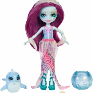 Enchantimals Dolce il Delfino e Largo - Bambola Cambia Colore e Cucciolo del Mare, FKV55 Mattel