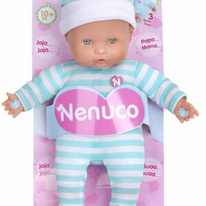 Famosa 700012662 - Nenuco Soft Bambola, 3 Funzioni, Azzurra