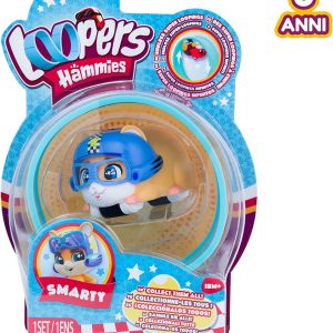 LOOPERS Hammies Smarty, Criceto Interattivo che corre dentro e fuori la sua ruota, Imc Toys
