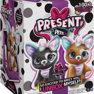 Present Pets Cucciolo Rainbow Glitter interattivo di Spin Master