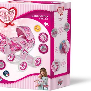 Amore Mio Carrozzina Stella 3 in 1 trasformabile in passeggino, Grandi Giochi GG71041