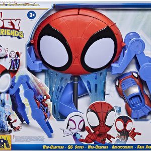 Hasbro Spidey and his Amazing Friends - Webquarters, playset con luci e Suoni, Include Un Personaggio e Un Veicolo, Hasbro F14615L00