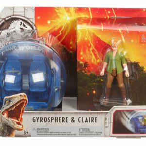 Jurassic World Personaggio Claire con Veicolo Girosfera di  Mattel FMM50 da collezione