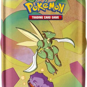 Pokémon Mini Tin Scarlatto e Violetto-151, Miniscatola da collezione del GCC Scyther in italiano