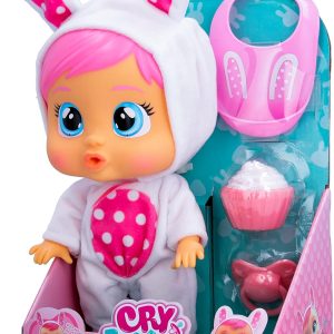 Cry Babies Loving Care Fantasy Coney, Bambola interattiva 26 cm, Piange Lacrime Vere, IMC Toys 907331
