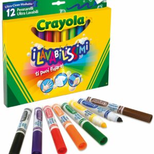 Crayola pennarelli Crayola 58-8329 - I Lavabilissimi 12 Pennarelli, Punta Maxi spot tv!