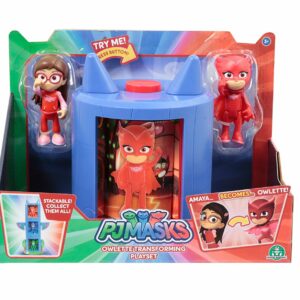 Super Pigiamini Pj Masks Camera di Trasformazione in Super Eroe, Amaya e Gufetta di Giochi Preziosi PJM17000
