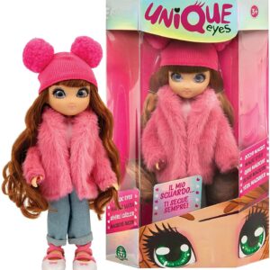 Unique Eyes - Bambola 25cm, con occhi grandi magici e profondi che seguono il tuo sguardo,Sophia Fashion Doll, Giochi Preziosi MYM00000