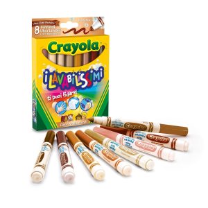 Crayola 58-8336 - 8 Pennarelli i Lavabilissimi Punta Maxi, Colori Multiculturali