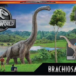 Jurassic World mattel -  Brachiosauro Dinosauro Alto Oltre 70 cm Giocattolo per Bambini 4+ Anni, GNC31