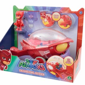 Super Pigiamini Pj Masks Veicolo Gufaliante con Luci e Suoni, Personaggio Gufetta Incluso di Giochi Preziosi