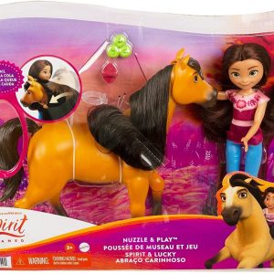 Spirit Playset  Bambola Lucky, Cavallo Spirit e Accessori, Mattel GXF67