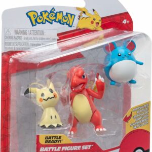 COLLEZIONE POKEMON Set di personaggi di battaglia, Mimikyu, Charmeleon, Marill, PK020300