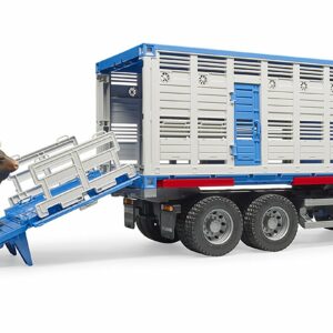 Bruder Scania R-Series Camion Trasporto Bestiame con un bovino Bruder 03549