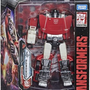 Transformers Generations War for Cybertron - Robot Deluxe Sideswipe da 14 cm, trasformabile 2 in 1 , Hasbro E3550-E3432