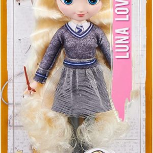 Harry Potter bambola articolata di Luna Lovegood 20 cm, con bacchetta e divisa di Hogwarts