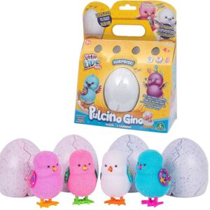 Little Live Pets Chick Surprise - Pulcino Gino - uovo bianco e puntini verde - viola -  color Egg White and dots - green - purple -  dots -