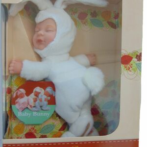 new Anne Geddes , Bambola- CONIGLIO BIANCO cm.23 BABY BUNNIES