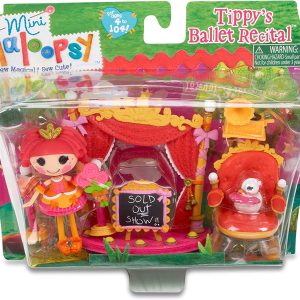 Lalaloopsy - Mini Lalaloopsy 8 cm Tippy's Ballet Recital+ Playset con accessori, Giochi Preziosi GPZ12176