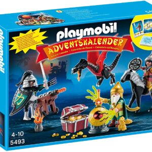 Playmobil 5493 - Calendario dell'Avvento, Battaglia per Il Tesoro del Drago