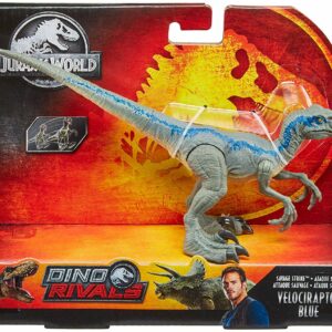 Jurassic World, dinosauro Velociraptor Blue di Mattel GCR55-GCR54