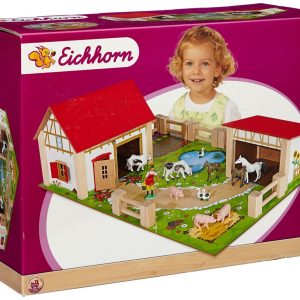 Eichhorn Fattoria in Legno 25 Pz, Simba 100004308