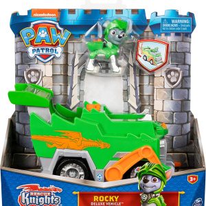 Paw Patrol, Veicolo Rescue Knights di Rocky, Spin Master  6063588