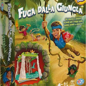 Fuga dalla Giungla, Editrice Giochi, gioco con Kinetic Sand ed effetti sensoriali al tatto, Spin Master 6065861