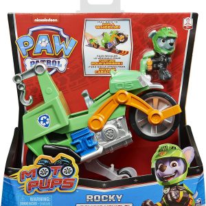 Paw Patrol Moto Pups, veicolo Moto e personaggio Rocky, Spin Master 6060545