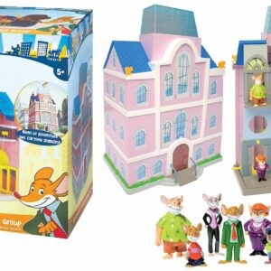 Geronimo Stilton Media Group - CONFEZIONE CON PERSONAGGI - TRUCCHI- STANZE -APERTURE NASCOSTE