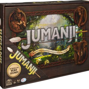 Jumanji, in vero legno massiccio, il classico gioco da tavolo, Spin Master 6062356