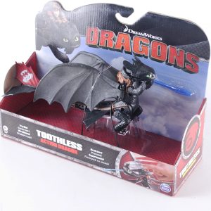 DREAMWORKS DRAGON TRAINER - PERSONAGGIO 3D TOOTHLESS CON FUNZIONE LANCIA