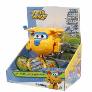 NEW SUPER WINGS Donnie, Aereo Robot Personaggio Trasformabile Articolato, Alto 12 Cm  GIOCATTOLO ORIGINALE GIOCHI PREZIOSI TOYS