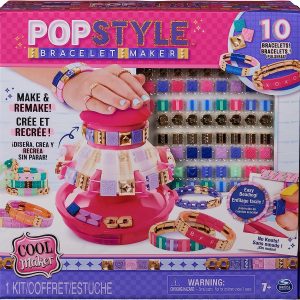 Cool Maker Pop Style Bracelet Maker - Macchina Crea Braccialetti con 170 Perline e 20 Elastici, Spin Master 6067289