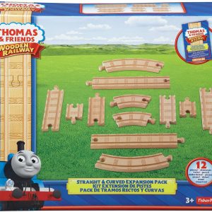 Trenino Thomas, Set espansione dritto e curvo pista legno Mattel/Fisher Price Y4089