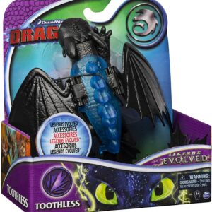 Dragons- DreamWorks Legends Evolved, Toothless Dragon Action Figure di Spin Master 6056050
