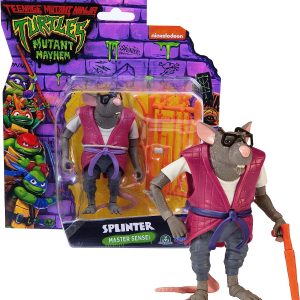Turtles Movie -Turtles Mutant Mayhem - Splinter personaggio base 12 cm, Giochi Preziosi TU805000