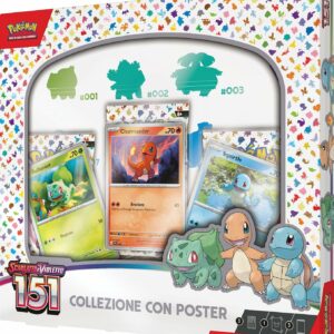 Pokémon Scarlatto e Violetto 151 Collezione Starter con Poster, originale, edizione in italiano