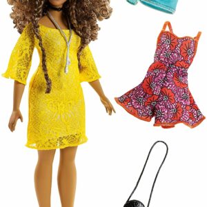 Barbie Fashionistas Boho Glam - con Un Secondo Look Incluso, FJF70 di Mattel