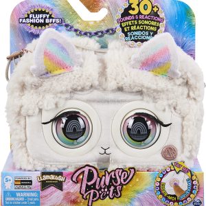 Purse Pets Borsetta Interattiva Fluffy in versione Lama, Spin Master 6062238