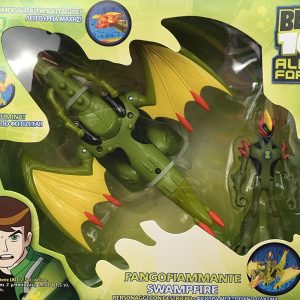 Ben 10 Alien Force COLLECTION FANGOFIAMMANTE SWAMPFIRE - 9 -10 cm con DESTRIERO