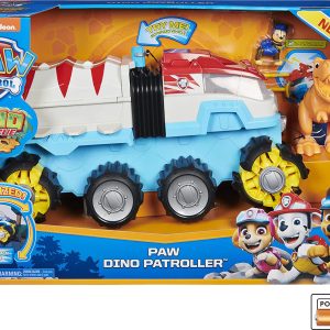 PAW Patrol, Dino Patroller veicolo motorizzato con Chase e T. Rex, Spin Master 6058905