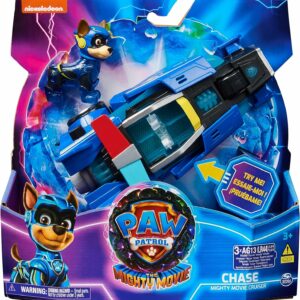 Paw Patrol, Veicolo della Polizia di Chase The Mighty Movie, con Luci e Suoni, Spin Master 6067507
